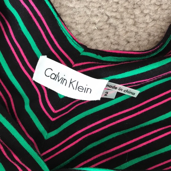 Calvin Klein Chevron Dress - Picture 2 of 4